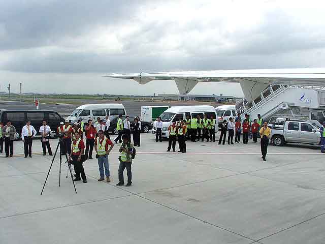 Ankunft am Suvarnabhumi Airport in Bangkok