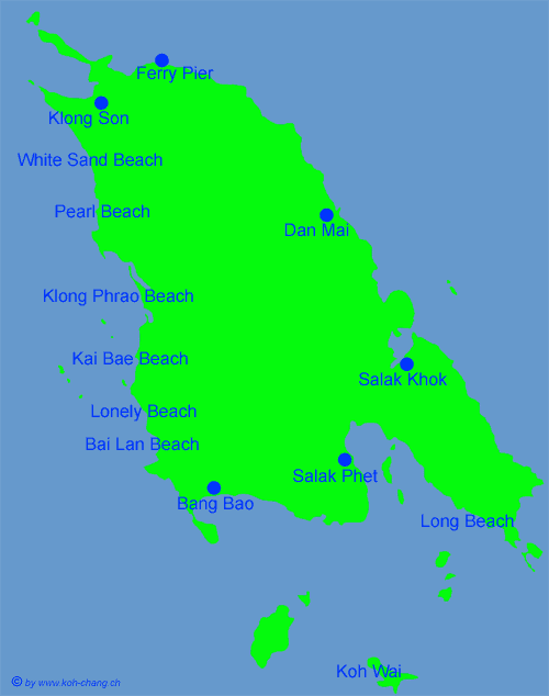 Koh Chang Karte by www.koh-chang.ch